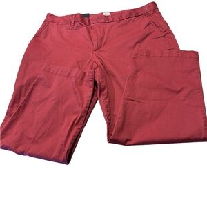 GAP Slim City Pinkish Red Casual Cotton Pants